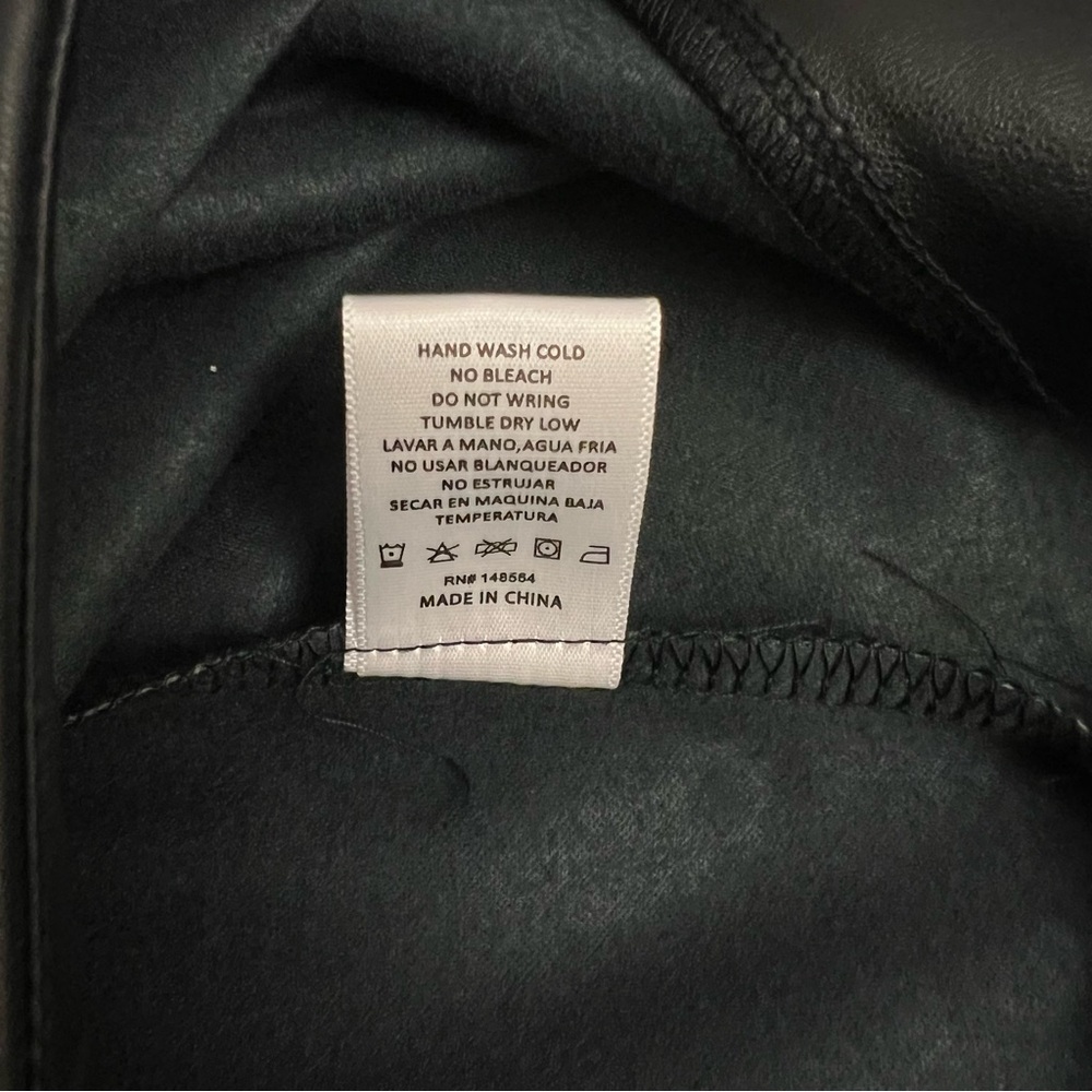 AKIRA Faux Leather Crossover Front Mini Skirt-Black - Picture 7 of 12